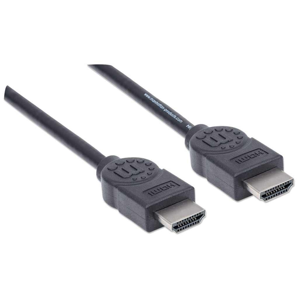 Cable Manhattan HDMI 1.4 M-M Alta Velocidad Canal Ethernet 5m Color Negro