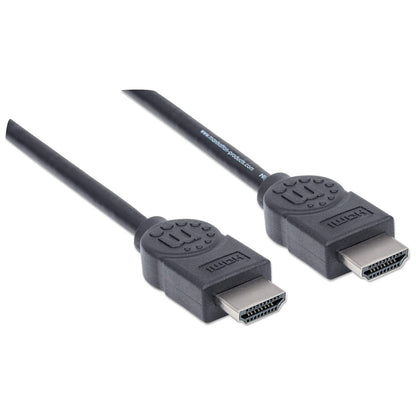 Cable Manhattan HDMI 1.4 M-M Alta Velocidad Canal Ethernet 5m Color Negro