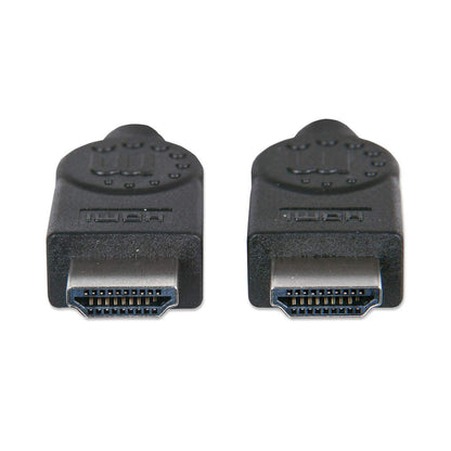 Cable Manhattan Alta Velocidad Canal Ethernet HDMI M-M 15m Color Negro