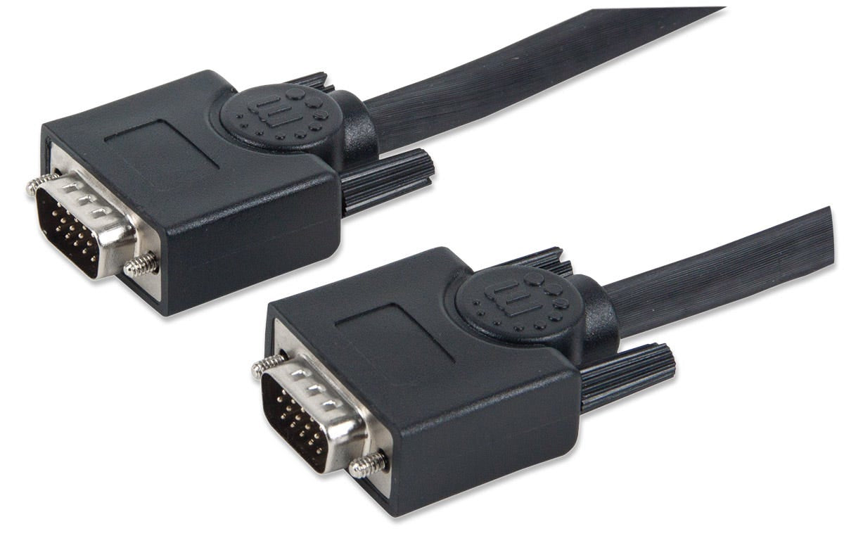 Cable Manhattan para Monitor SVGA HD15 M-M 20m Color Negro