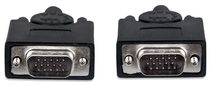 Cable Manhattan para Monitor SVGA HD15 M-M 20m Color Negro