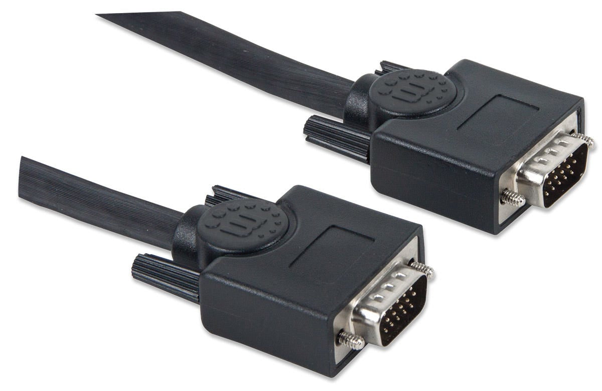 Cable Manhattan para Monitor SVGA HD15 M-M 20m Color Negro
