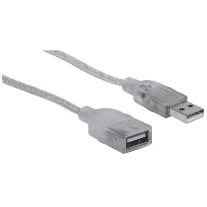 Manhattan 336314 cable USB 1.8 m USB A 0.48 Gbit/s Plata