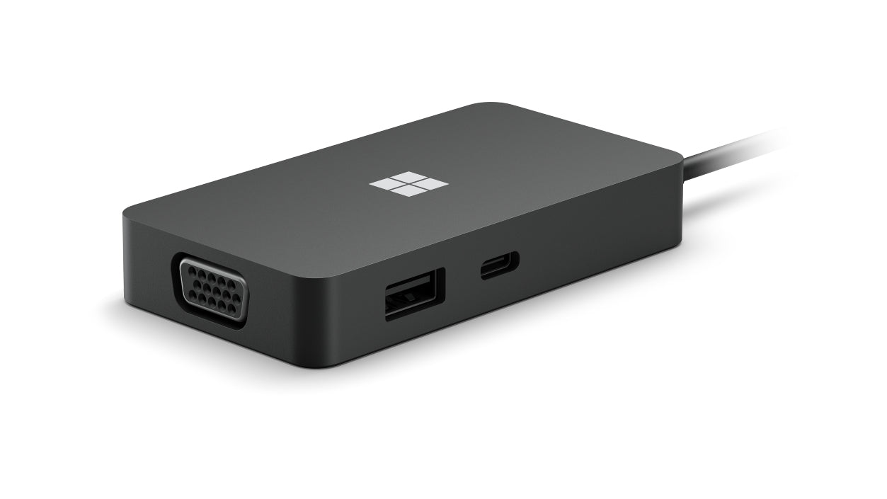Microsoft 1E4-00001 base para laptop o replicador de puertos USB 3.2 Gen 2 (3.1 Gen 2) Type-C Negro