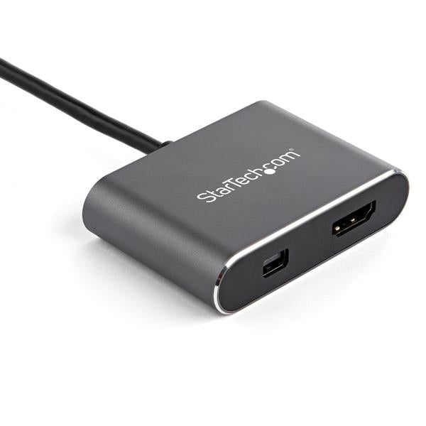 StarTech.com CDP2HDMDP adaptador gráfico USB 3840 x 2160 Pixeles Negro, Gris