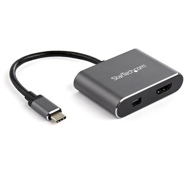 StarTech.com CDP2HDMDP adaptador gráfico USB 3840 x 2160 Pixeles Negro, Gris