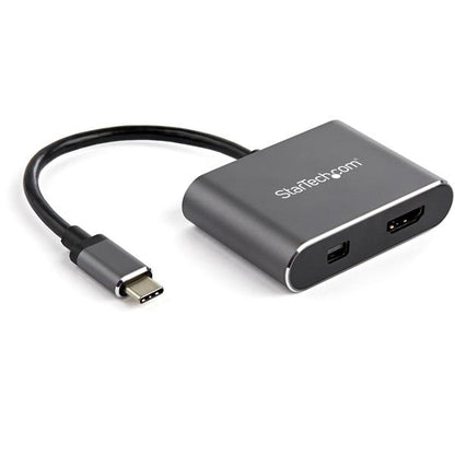StarTech.com CDP2HDMDP adaptador gráfico USB 3840 x 2160 Pixeles Negro, Gris