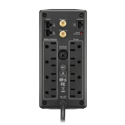 APC BX850M-LM60 sistema de alimentación ininterrumpida (UPS) Línea interactiva 0.85 kVA 510 W 8 salidas AC