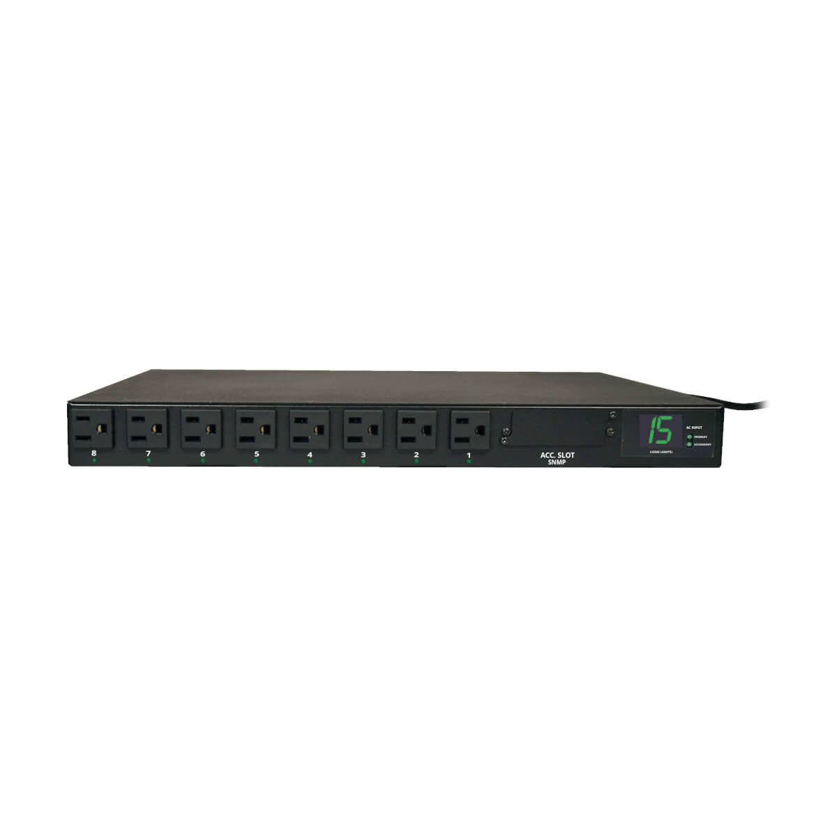 Tripp Lite PDUMH15AT unidad de distribución de energía (PDUs) 8 salidas AC Negro