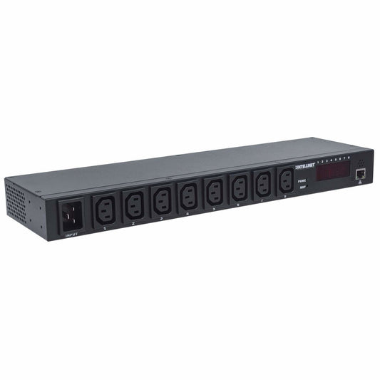 Barra PDU Intellinet Multicontactos 8 Salidas Montaje en Rack 19" Color Negro