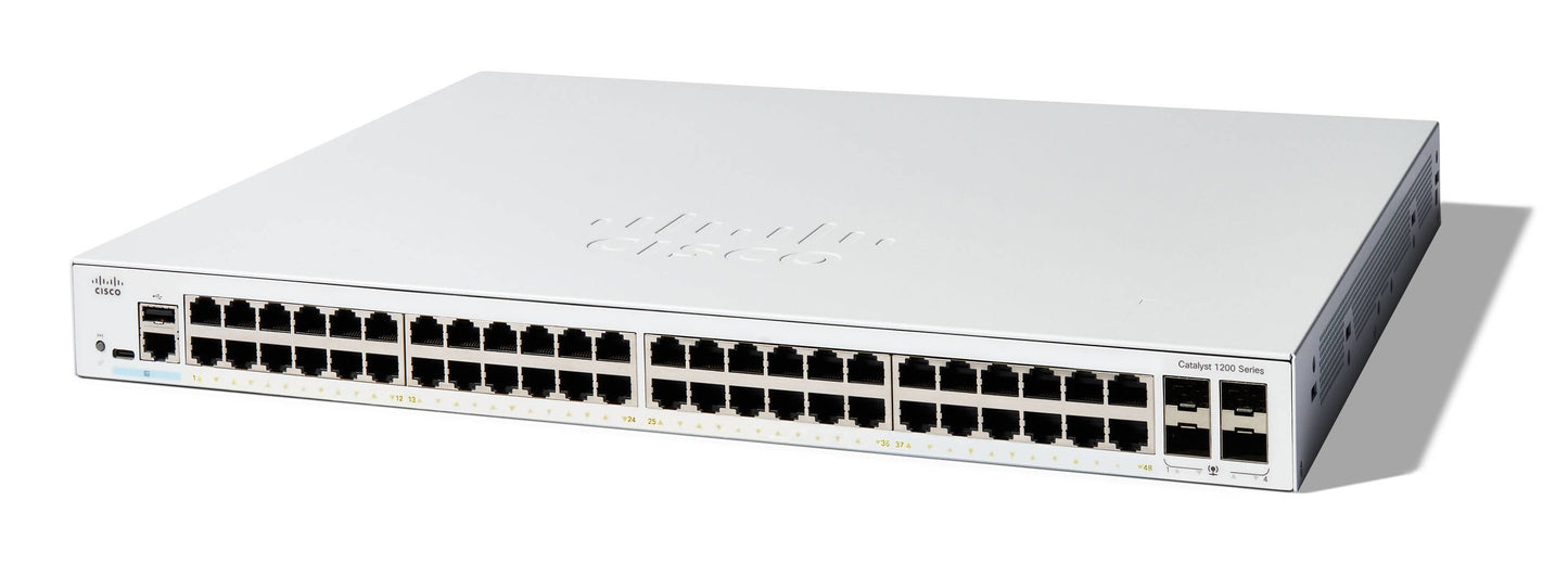 Cisco C1200-48T-4G dispositivo de redes Gestionado L2/L3 Gigabit Ethernet (10/100/1000) Blanco