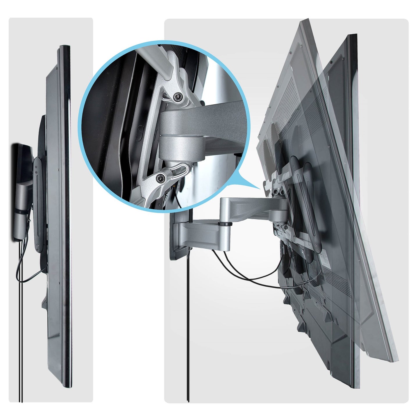 StarTech.com 100AP1-TV-WALL-MOUNT soporte para TV 2.54 m (100") Negro