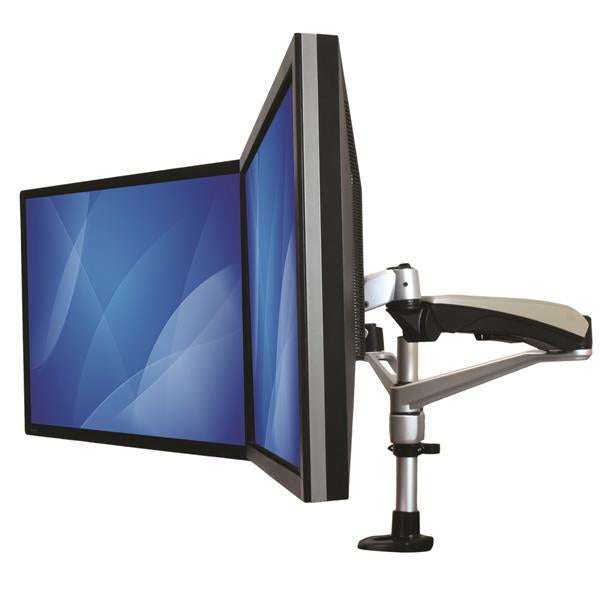 StarTech.com ARMDUAL30 soporte para pantalla plana 76.2 cm (30") Escritorio Negro, Plata