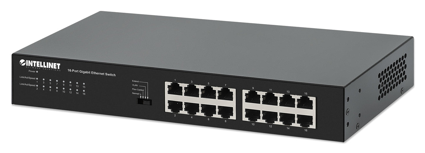 Intellinet 561815 dispositivo de redes Gigabit Ethernet (10/100/1000) Negro