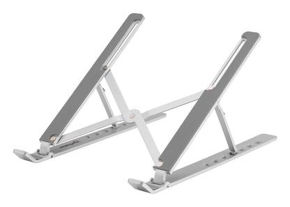Soporte laptop Manhattan p/Escritorio de posiciones aluminio ECO