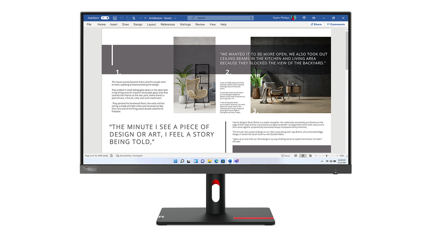Lenovo ThinkVision S27i-30 monitor de computadora 68.6 cm (27") 1920 x 1080 Pixeles Full HD LED Negro, Gris