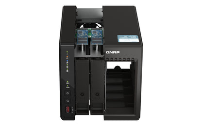 Unidad Almacenamiento NAS QNAP CPU Celeron J6412 Quad Core 2.6Ghz 8GB RAM RJ45 2.5GbE 2 Bahias 3.5 Linux Sin Discos