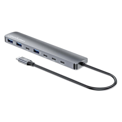 Manhattan 181167 base para laptop o replicador de puertos Alámbrico USB 3.2 Gen 2 (3.1 Gen 2) Type-C Gris