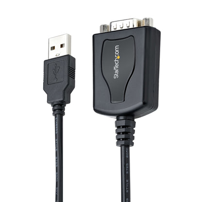 StarTech.com 1P3FPC-USB-SERIAL cambiadores de género de cables DB-9 USB Type-A (4 pin) USB 2.0 Negro