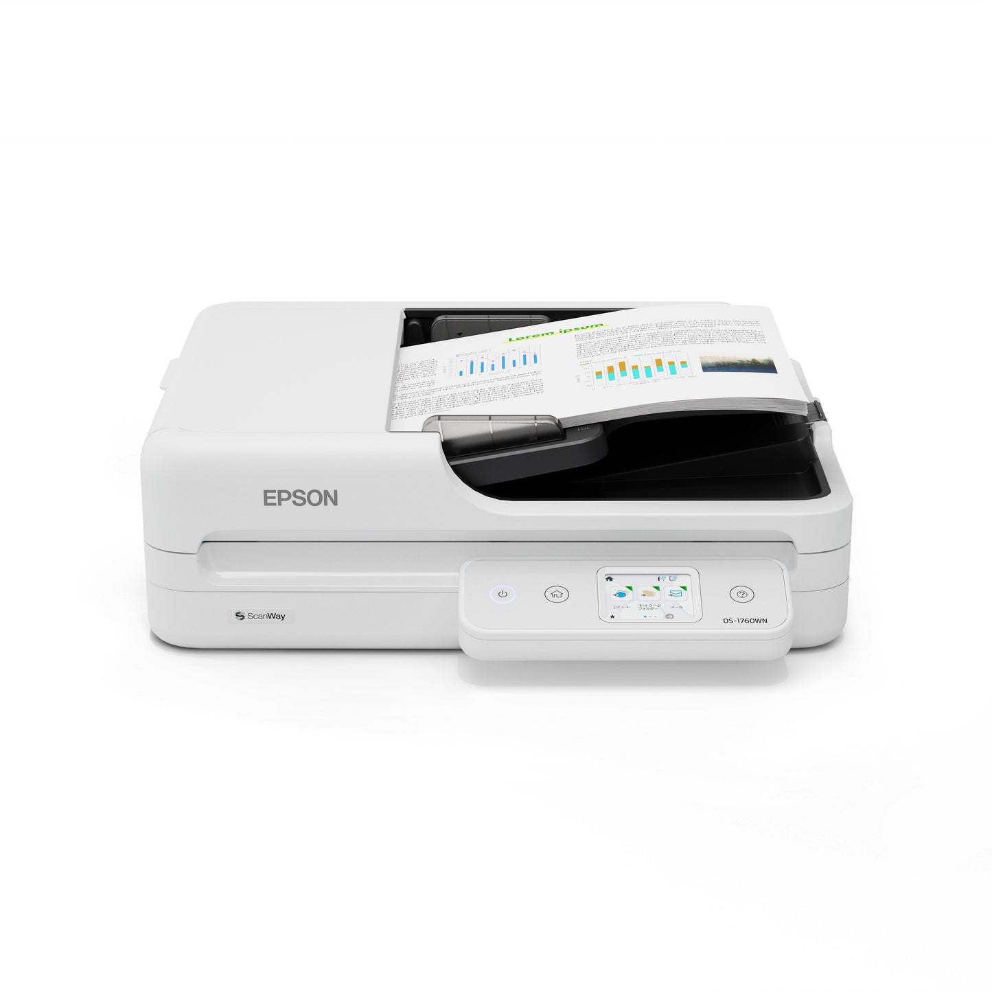 Epson WorkForce DS-1760WN NETWORK FLATBED Escáner de base plana y ADF 1200 x 1200 DPI A4 Negro, Blanco