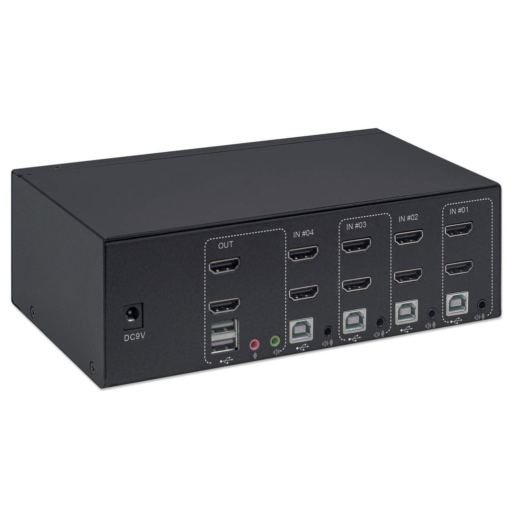 Manhattan 153539 interruptor KVM Negro