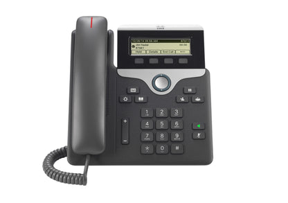 Cisco 7811 teléfono IP Negro, Plata 1 líneas LED