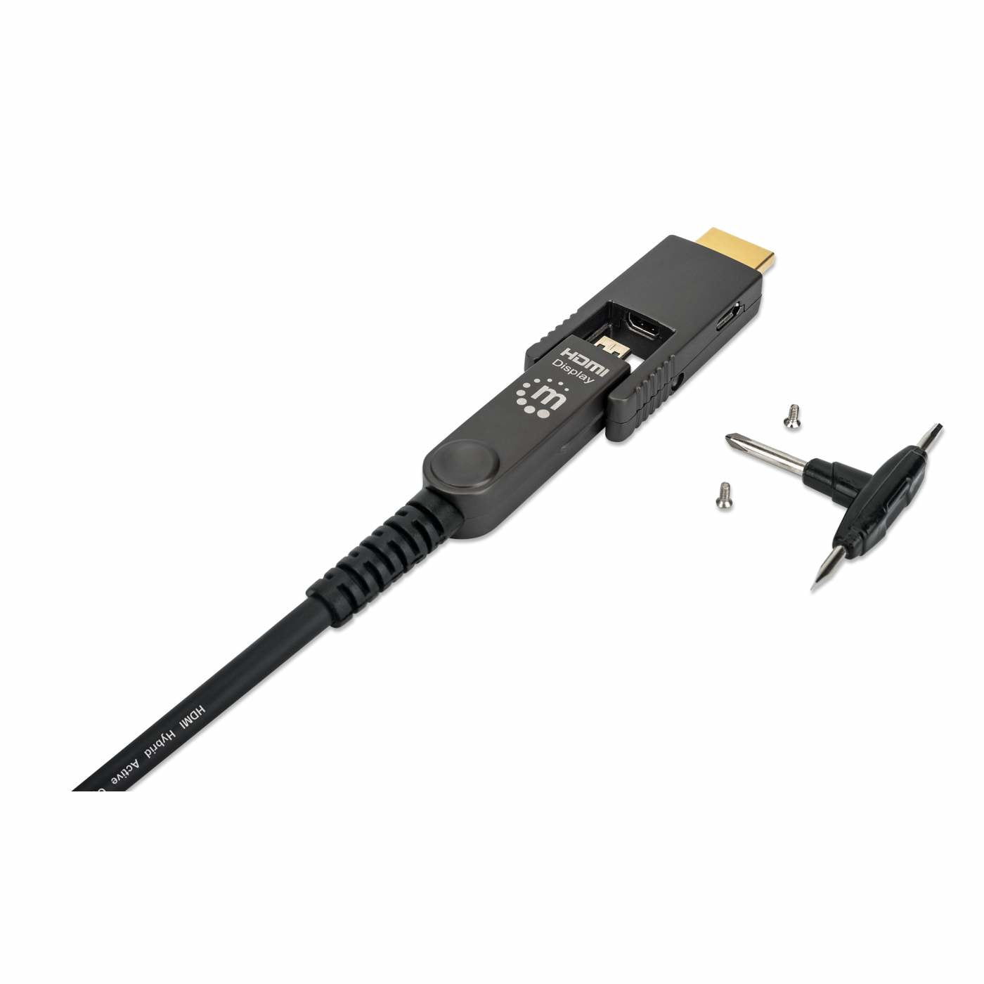 Manhattan 355698 cable HDMI 50 m HDMI Tipo A (Estándar) HDMI Tipo D (Micro) Negro