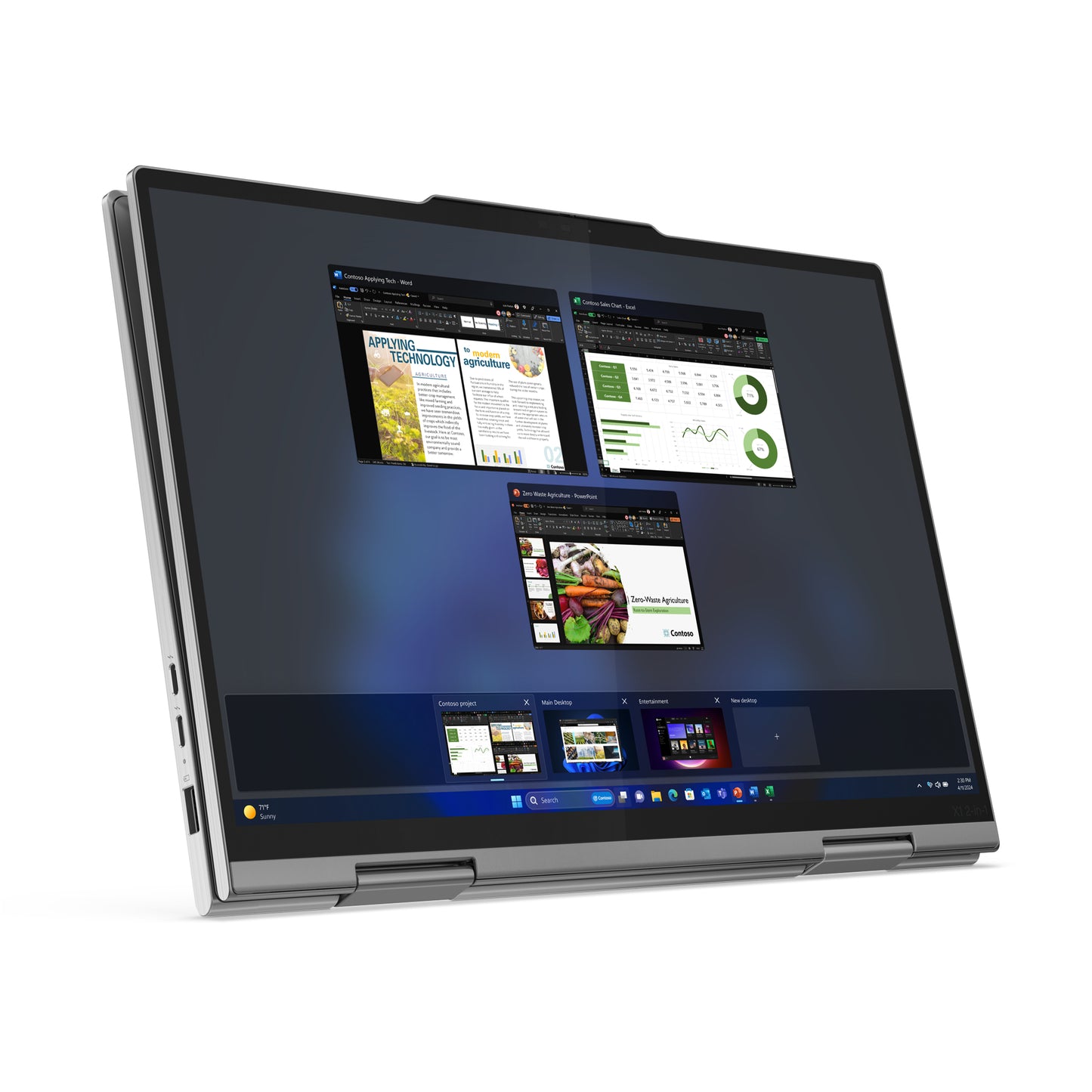 Laptop Lenovo ThinkPad X1 2 in 1 G9 Intel Core Ultra 7 155U Touch Windows 11 Pro 64 16 GB 512GB SSD M.2 2280 No Ethernet