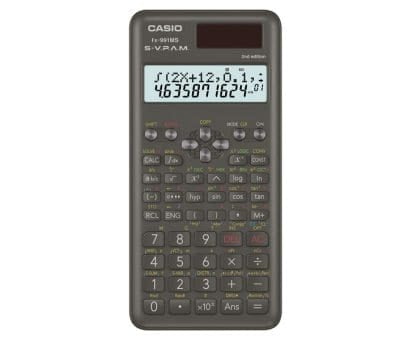 Calculadora Cientifica Casio mas de 400 funciones FX-991MS-2 para preparatoria y universidad negra 2 lineas SVPAM