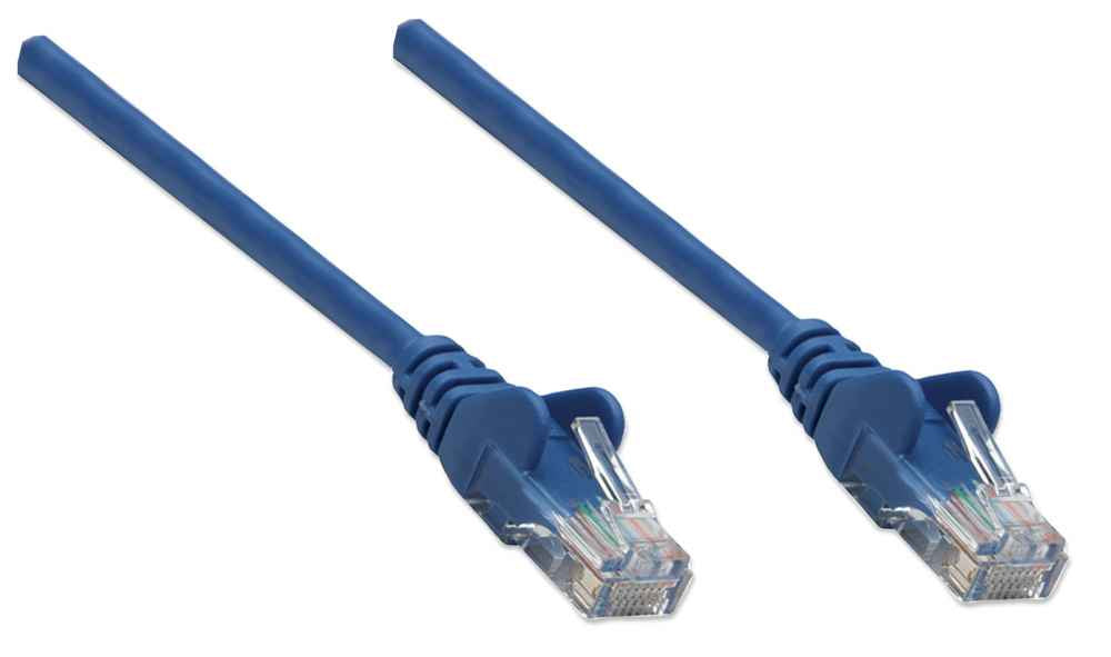 Cable Intellinet Red Cat5e UTP RJ45 M-M 7.5m Color Azul