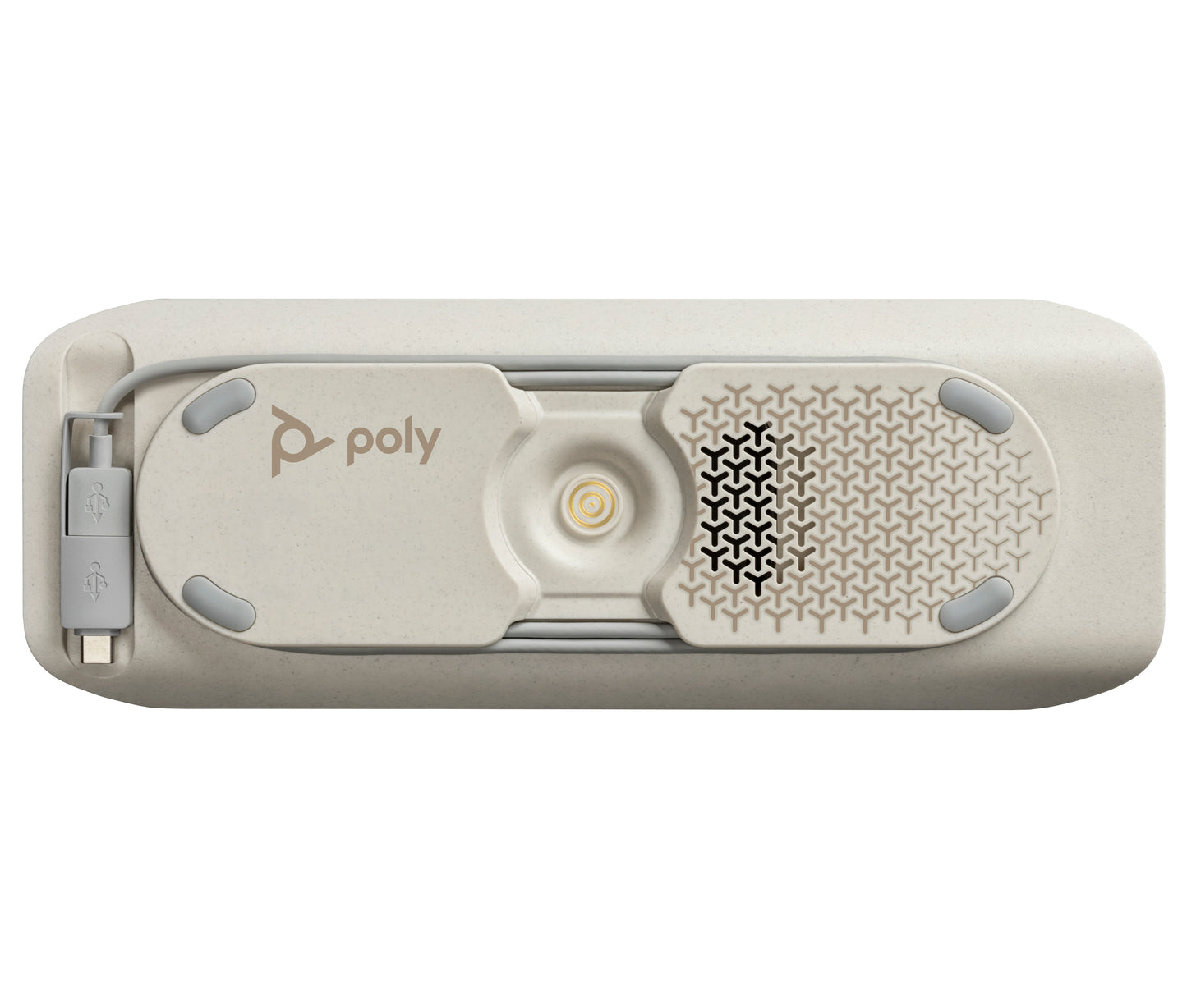 HP Poly Sync 40+ Microsoft Teams Certified USB-A USB-C Speakerphone +BT700 USB-A Adapter altavoz Teléfono móvil/PC USB/Bluetooth Plata