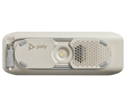 HP Poly Sync 40+ Microsoft Teams Certified USB-A USB-C Speakerphone +BT700 USB-A Adapter altavoz Teléfono móvil/PC USB/Bluetooth Plata