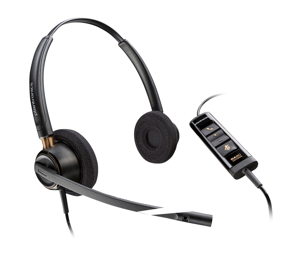 HP Poly EncorePro 525 USB-A Stereo Headset Alámbrico Diadema Llamadas/Música Negro