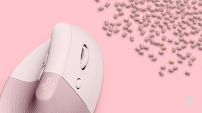 Mouse Logitech Lift Ergonómico Vertical 1000dpi Color Rosa