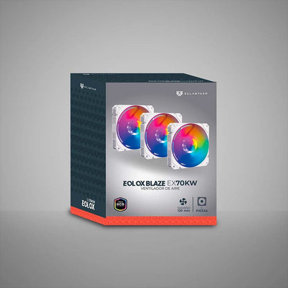 Balam Rush Eolox Blaze EX70KW Gabinete de la computadora Enfriador de aire 12 cm Blanco 1 pieza(s)