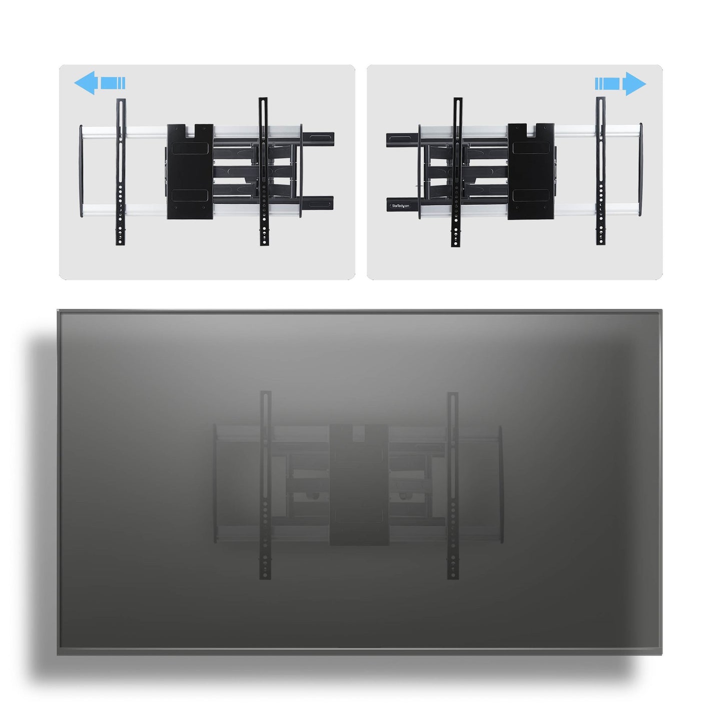 StarTech.com 65SAP2-TV-WALL-MOUNT soporte para TV 165.1 cm (65") Negro, Plata