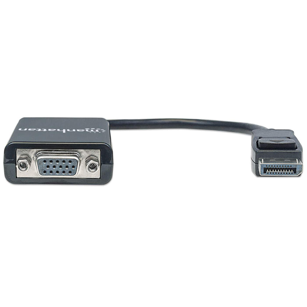 Manhattan 151962 adaptador de cable de vídeo 0.15 m DisplayPort VGA (D-Sub) Negro