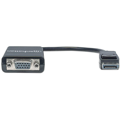 Manhattan 151962 adaptador de cable de vídeo 0.15 m DisplayPort VGA (D-Sub) Negro