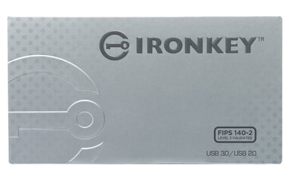 Memoria USB Kingston IronKey S1000 Flash 32GB Encriptado Criptochip Integrado Color Plata