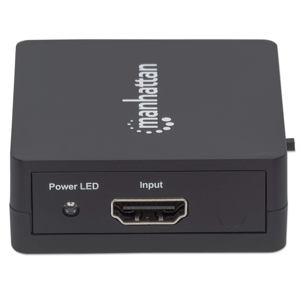 Video Splitter Manhattan HDMI 2 Puertos 1080p Alimentado por USB Color Negro