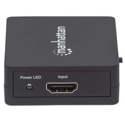 Video Splitter Manhattan HDMI 2 Puertos 1080p Alimentado por USB Color Negro