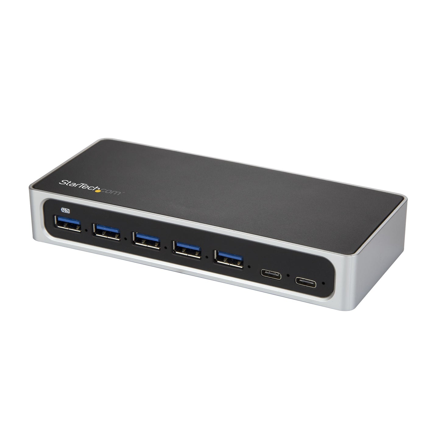 StarTech.com HB30C5A2CSC nodo concentrador USB 3.2 Gen 1 (3.1 Gen 1) Type-B 5000 Mbit/s Negro, Plata