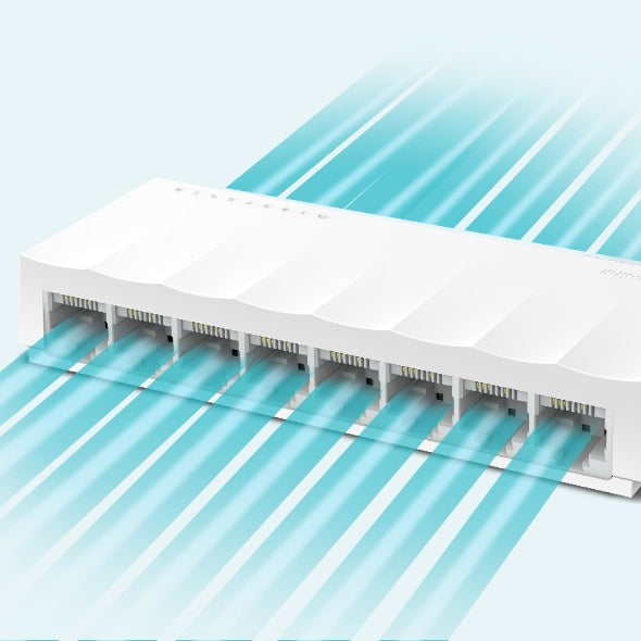Switch para escritorio Tp-link 8 Puertos RJ45 10/100 Mbps de auto-negociación Admite QoS 802.1p/DSCP e IGMP Snooping