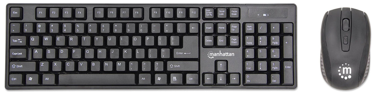 Manhattan 178990 teclado Ratón incluido Universal RF inalámbrico Negro