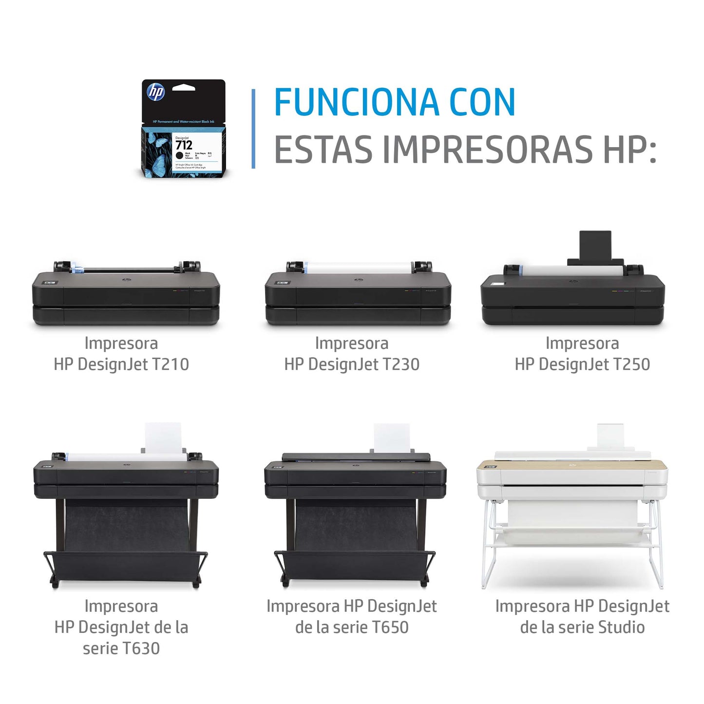 Tinta HP LF DesignJet 712 29ml Color Amarillo