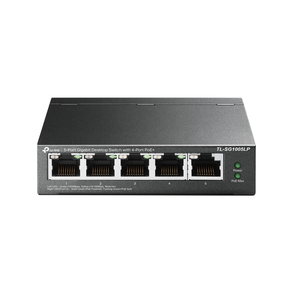 TP-Link TL-SG1005LP dispositivo de redes No administrado Gigabit Ethernet (10/100/1000) Energía sobre Ethernet (PoE) Negro