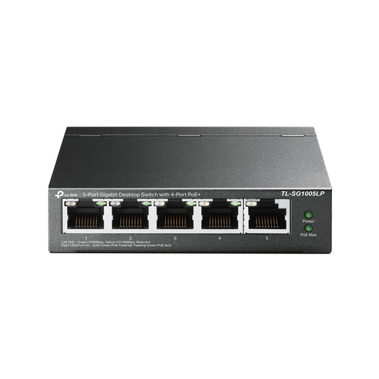 TP-Link TL-SG1005LP dispositivo de redes No administrado Gigabit Ethernet (10/100/1000) Energía sobre Ethernet (PoE) Negro