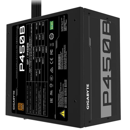 Fuente de Poder Gigabyte P450B 450W ATX 12V 80 Plus Bronze Fan 20+4 pin 120mm Negro