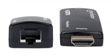 Manhattan 207539 extensor de audio/video Transmisor y receptor AV Negro