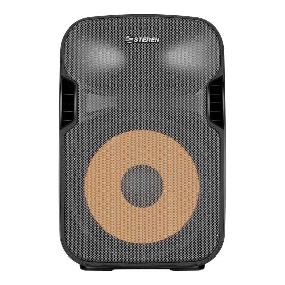Bafle Steren Semi Profesional 15" Bluetooth/MP3/Aux/Micrófono 3000 W PMPO Color Negro
